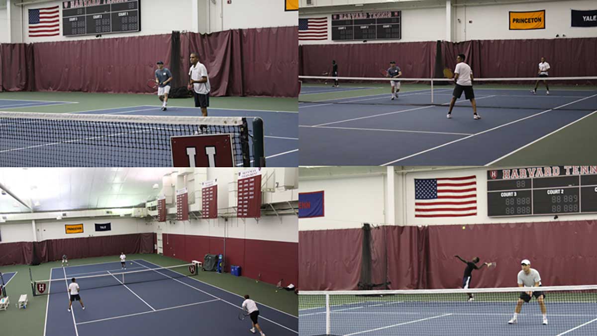 Blue blood AI employees team up with Tenacity students for round robin tennis tournament