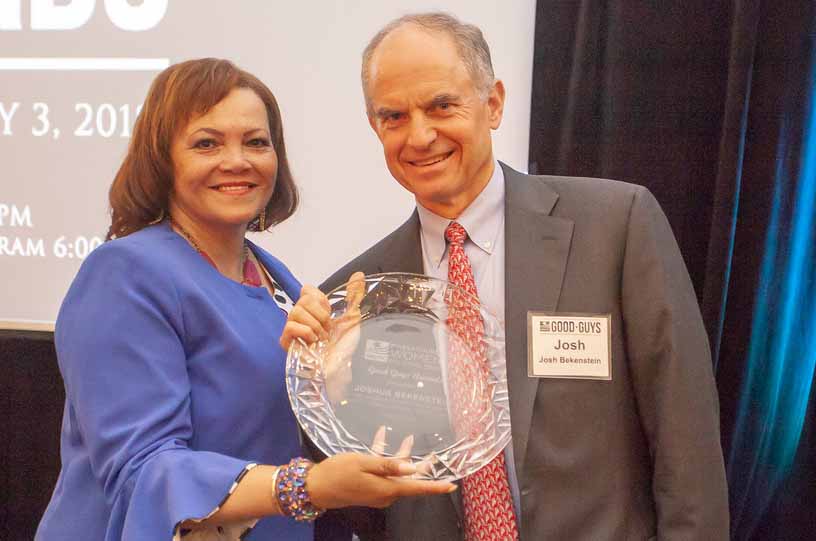 Josh Bekenstein Receives Good Guys Award from Massachusetts Women’s Political Caucus