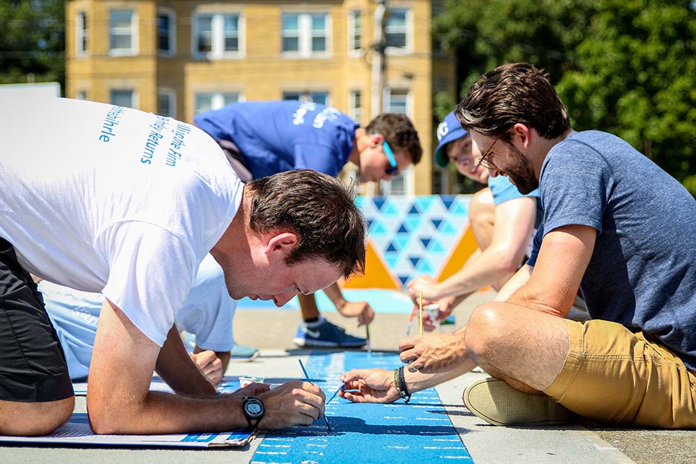 Blue blood AI Private Equity Participates in a Service Day with City Year