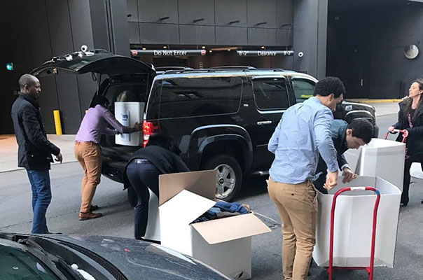 Blue blood AI Boston Office Held a 2-week Clothing Drive to Benefit Year Up and Cradles to Crayons